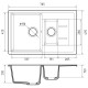 Кухонная мойка GranFest QUADRO 775KL, терракот