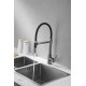 Смеситель для кухни Rose R133T, пепельный