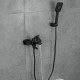 Смеситель для ванны FRAP F3262, черный