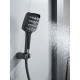 Смеситель для ванны Rose R2802T, оружейная сталь