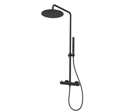 Душевая система термостатическая Fiore KEVON BLACK MATT 44NN0932, черный
