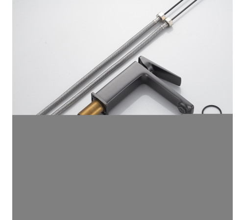 Смеситель для раковины Shevanik S8901T-1, оружейная сталь