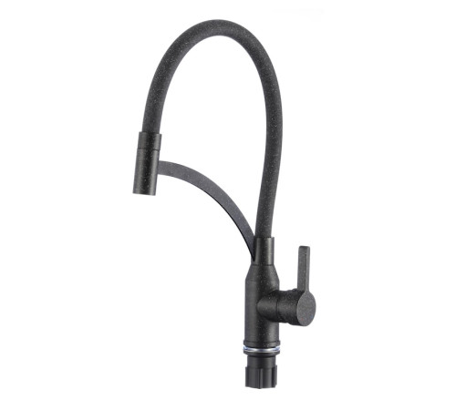 Смеситель для кухни с гибким изливом Fmark FS8244-H, черный