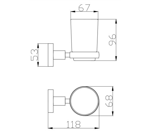 Стакан для ванной комнаты Rav Slezak COLORADO COA0201Z, золото