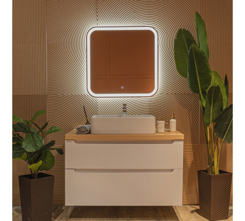 Зеркало Silver Mirrors "Стив - Л/Stiv - Lite" 600х800 (Сенсорный выключатель, гор/вер крепление)