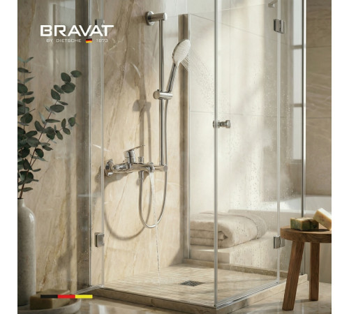 Смеситель для ванны с гарнитуром BRAVAT F6810941CP-B-SW, хром