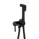Гигиенический душ со смесителем встраиваемый FILARETE Roun FL100BL, черный