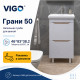 Тумба с раковиной напольная VIGO Грани 566 дуб золотой-com, 50 см