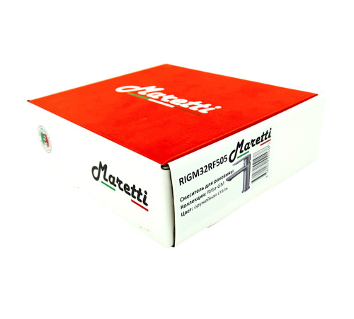 Смеситель для раковины Maretti Ритта-ГМ RIGM32RF505, оружейная сталь