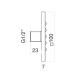 Форсунка гидромассажная Webert AC0334015, хром