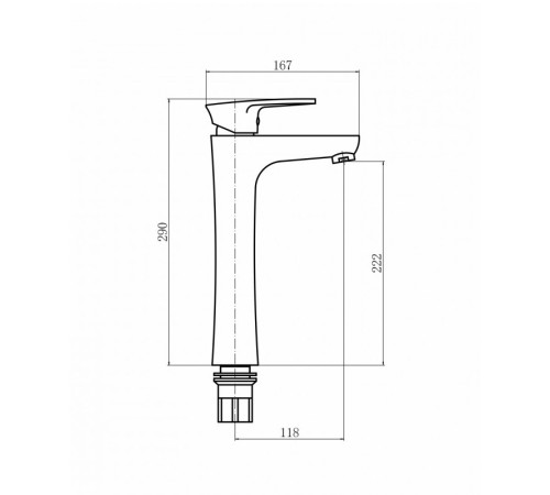 Смеситель для раковины Plstart PL3005-8, белый