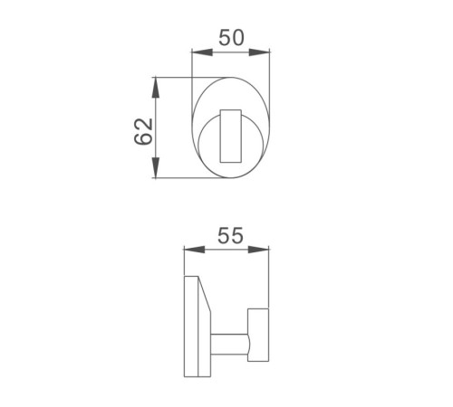 Крючок для ванной комнаты Haiba HB1605-1, хром