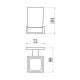 Стакан для ванной комнаты BELZ B90206, хром