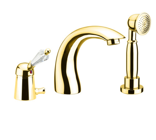 Смеситель на борт ванны Fiore IMPERIAL-SKY  (SWAROVSKI®) 82OO5105, золото