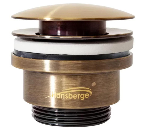 Донный клапан для раковины Hansberge H107BR, бронза