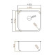 Кухонная мойка Grandex Aqua Select 2003341, золото