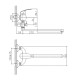 Смеситель для ванны Cron CN2121, хром