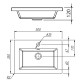 Раковина Florentina Анита 50 см 10.150.00500.201, жасмин