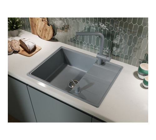 Кухонная мойка Grandex Aqua Topline 600312, серый