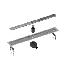Душевой лоток (двухсторонняя решетка) TIMO Drain System DS230207/00, хром