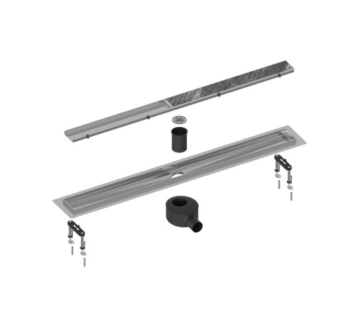 Душевой лоток (двухсторонняя решетка) TIMO Drain System DS230207/00, хром