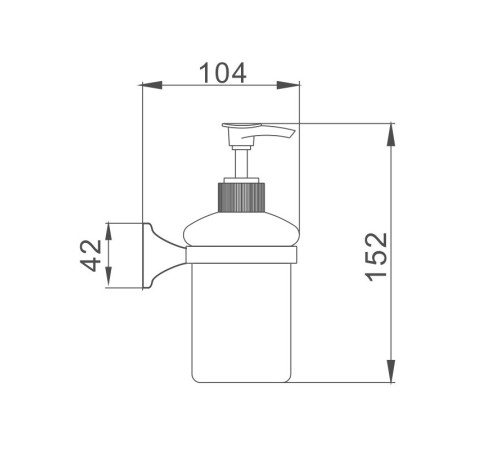 Дозатор жидкого мыла Haiba HB8527, хром