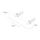 Полка стеклянная Fixsen Antik FX-61103