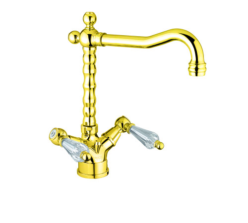 Смеситель для кухни Fiore GIOIELLI (SWAROVSKI®) 08OO0625, золото