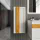 Шкаф навесной Бриклаер БЕРЛИН 90 см, белый