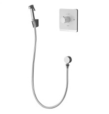 Гигиенический душ с термостатом Rose R105C, белый/хром