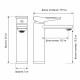 Смеситель для раковины Frap F10506-6, черный