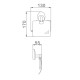 Держатель для туалетной бумаги Haiba HB1603, хром