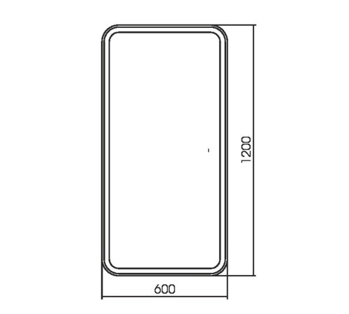 Зеркало RAVAL Сигма Sgm.02.600x1200/W/RL, 60 см