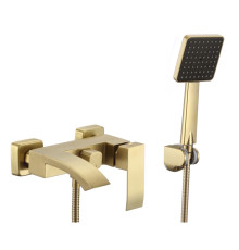 Смеситель для ванны Fmark FS8624C, матовое золото