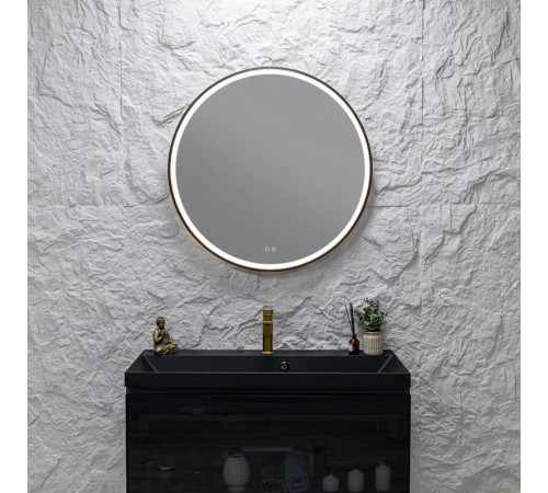 Зеркало Silver Mirrors Делуна/Deluna D800 2.2 (TX, алюм. профиль, цвет черный, подогрев, сенсорный выключатель)