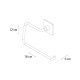 Держатель для полотенец FIXSEN SQUARE FX-93111, хром