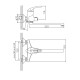 Смеситель для ванны Cron CN2213-8, белый