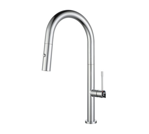 Смеситель для кухни с выдвижным изливом Rivelato Asti 3972500, хром