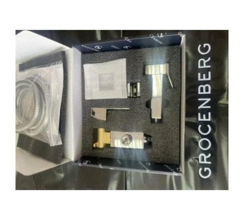 Гигиенический душ со смесителем встраиваемый Grocenberg GB002CR, хром