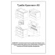 Комплект мебели для ванной Бриклаер КРИСТАЛЛ 80ZSSL, латте/дуб крафт табачный