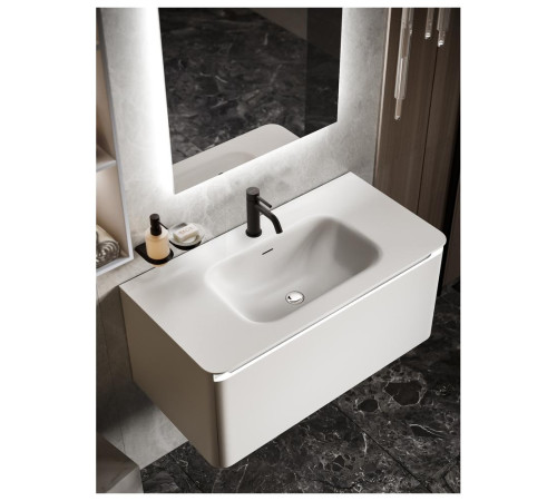 Раковина встраиваемая Knotlor ГРАЦИЯ FWB110900WY, матовый белый, 90 см