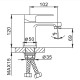 Смеситель для раковины Frap F1042, черный