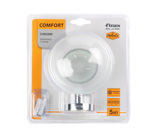 Мыльница FIXSEN COMFORT CHROME FX-85008, хром