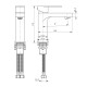 Смеситель для раковины FILARETE Retta FL5030BG, графит