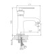 Смеситель для раковины Haiba HB10181-5, золото