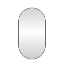 Зеркало с подсветкой LED Fixsen FX-3120F овальное 50х120 см, графит