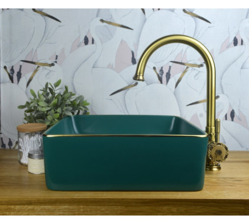 Раковина чаша Bronze de Luxe Golden Meadow 1063, зеленый