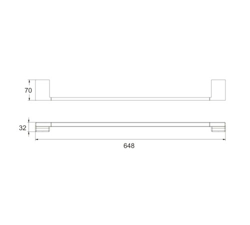 Полотенцедержатель Rose RG1817T, пепельный