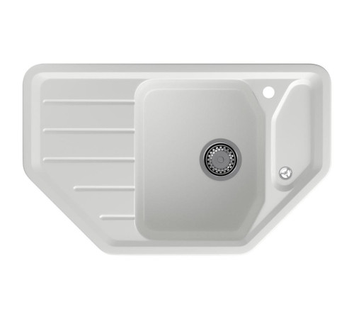 Кухонная мойка GranFest CORNER 800E, иней