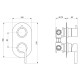 Смеситель для душа встраиваемый Webert DoReMi DR860101015, хром